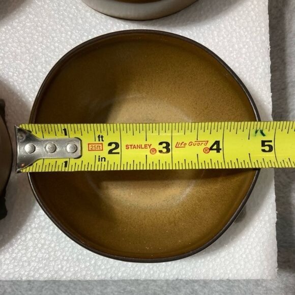 Gold Matte Stoneware Mini Bowls Set Of 4 Hearth and Hand Magnolia Dessert Snack - Picture 8 of 9